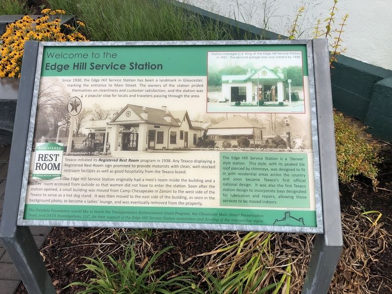 Welcome to the Edge Hill Service Station Marker. Click for full size. Welcome to the Edge Hill Service Station Marker image. Click for full size.
