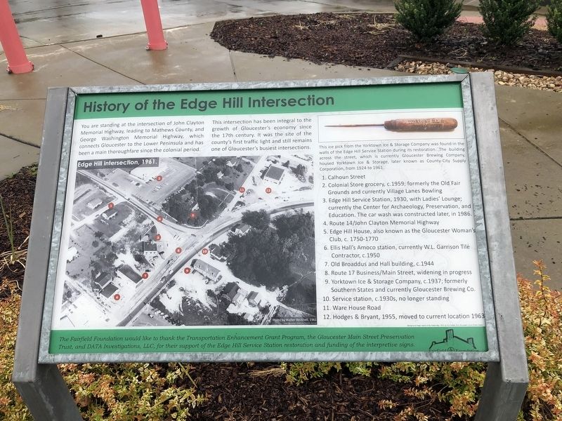 History of the Edge Hill Intersection Marker image. Click for full size.