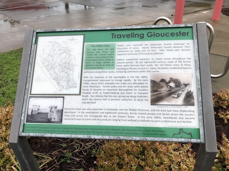 Traveling Gloucester Marker image. Click for full size.