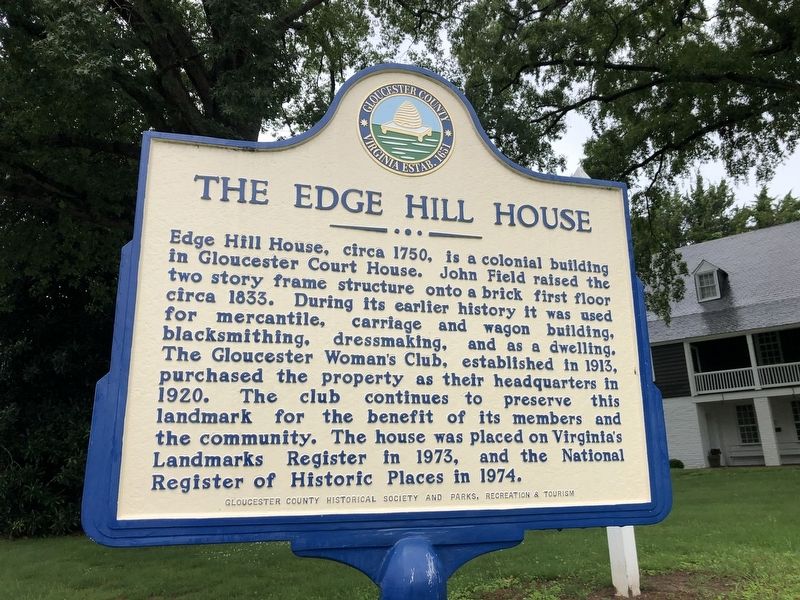 The Edge Hill House Marker image. Click for full size.