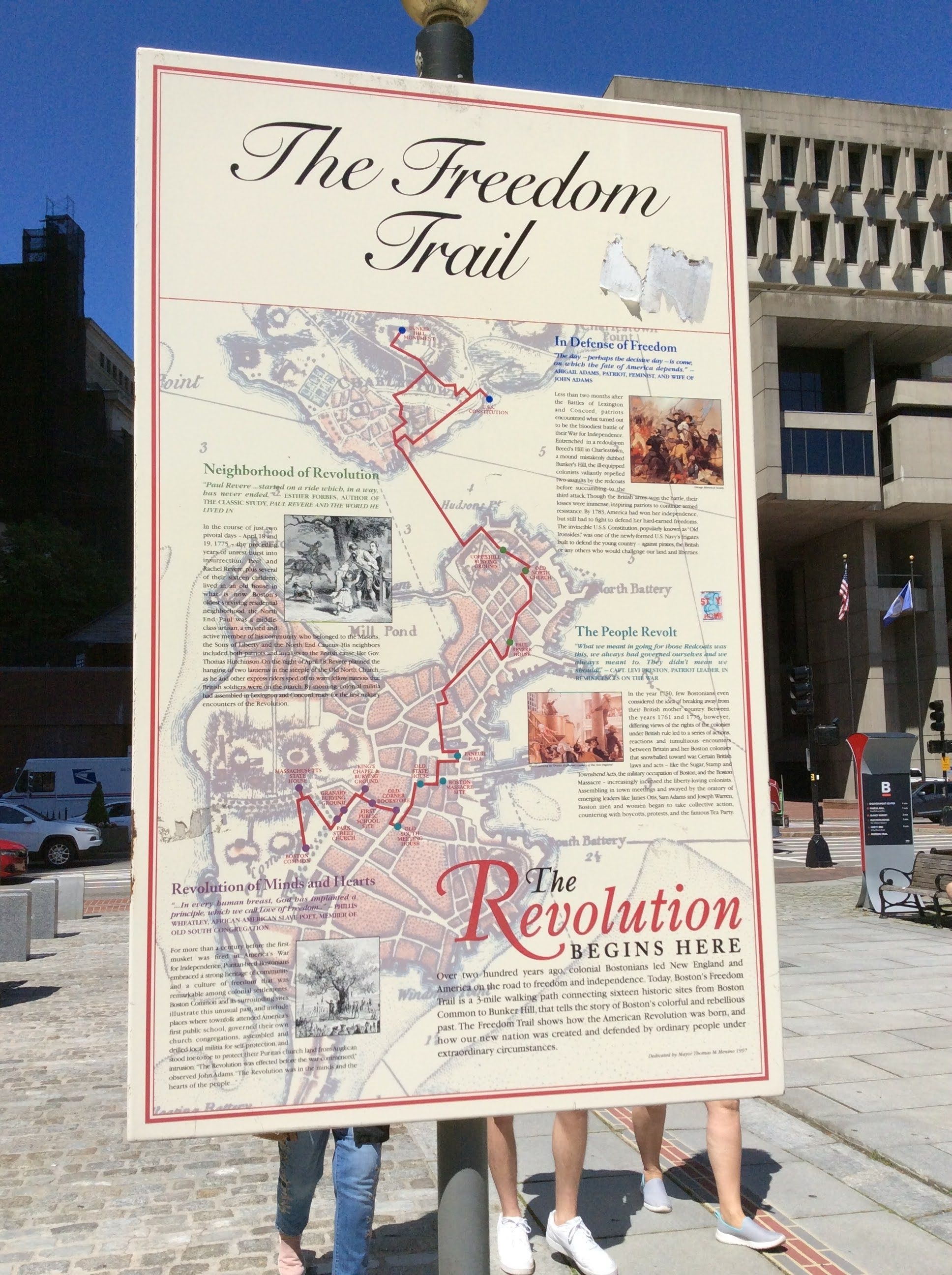 The Freedom Trail Marker