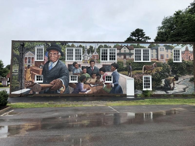 Nearby mural to the west, presumably for Thomas Calhoun Walker image. Click for full size.