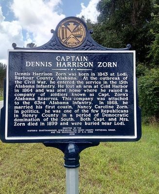 Captain Dennis Harrison Zorn / Zornville Marker image. Click for full size.