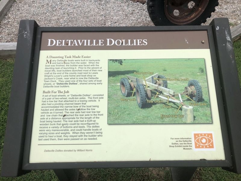Deltaville Dollies Marker image. Click for full size.