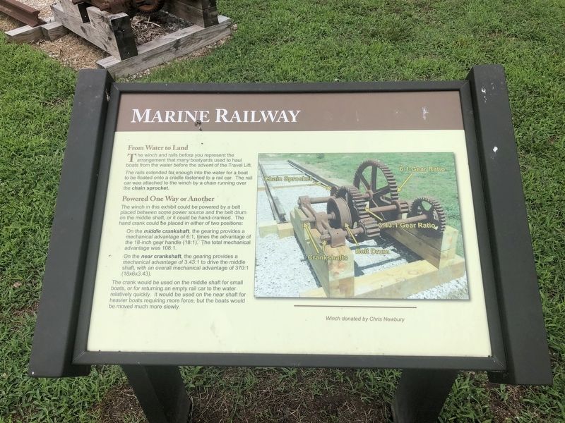 Marine Railway Marker image. Click for full size.