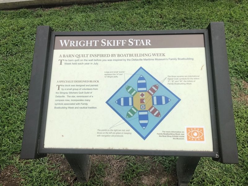 Wright Skiff Star plaque image. Click for full size.
