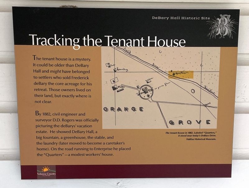 Tracking the Tenant House Marker image. Click for full size.
