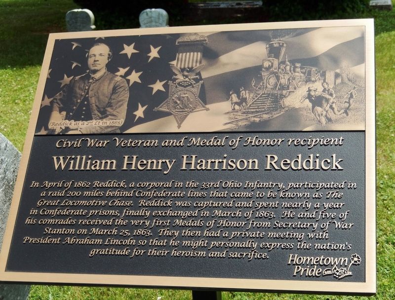William Henry Harrison Reddick Marker image. Click for full size.