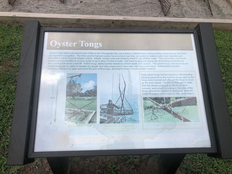 Oyster Tongs Marker image. Click for full size.