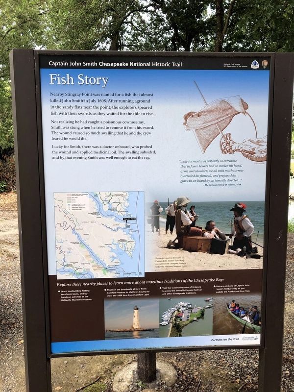 Fish Story Marker image. Click for full size.
