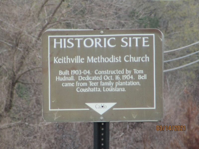 Keithville Methodist Church Marker image. Click for full size.