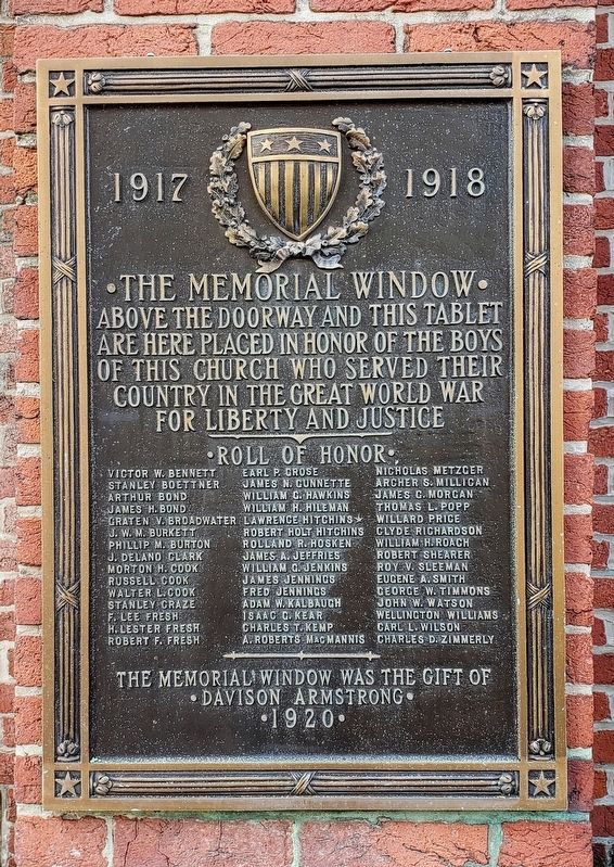 The Memorial Window Marker image. Click for full size.