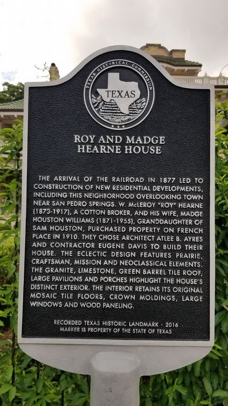 Roy and Madge Hearne House Marker image. Click for full size.