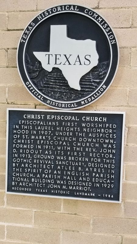 Christ Episcopal Church Marker. Click for full size. Christ Episcopal Church Marker image. Click for full size.