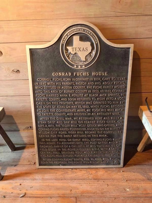 Conrad Fuchs House Marker image. Click for full size.