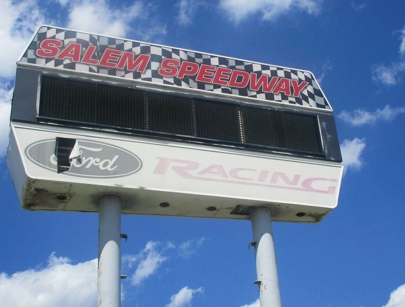 Salem Speedway signage image. Click for full size.