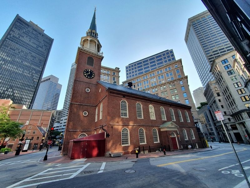 Old South Meeting House and Marker image. Click for full size.