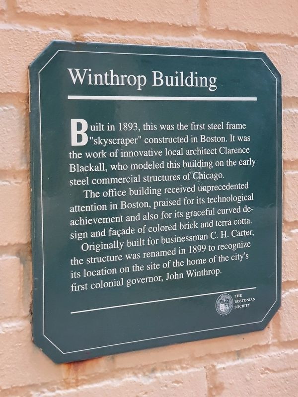 Winthrop Building Marker image. Click for full size.