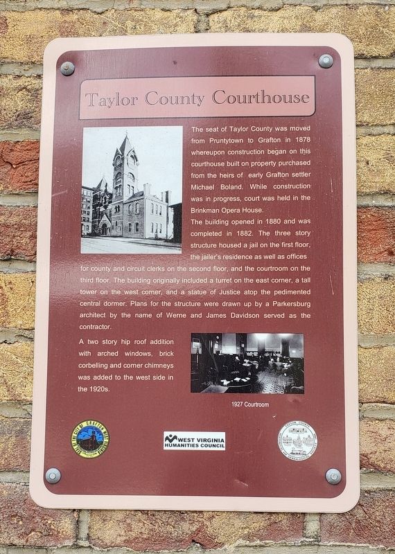 Taylor County Courthouse Marker image. Click for full size.