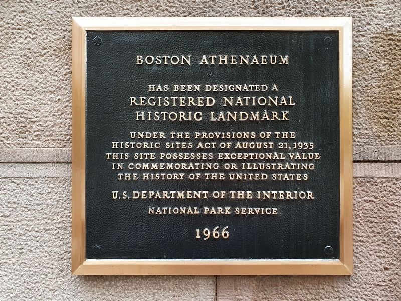 Boston Athenaeum Marker image. Click for full size.