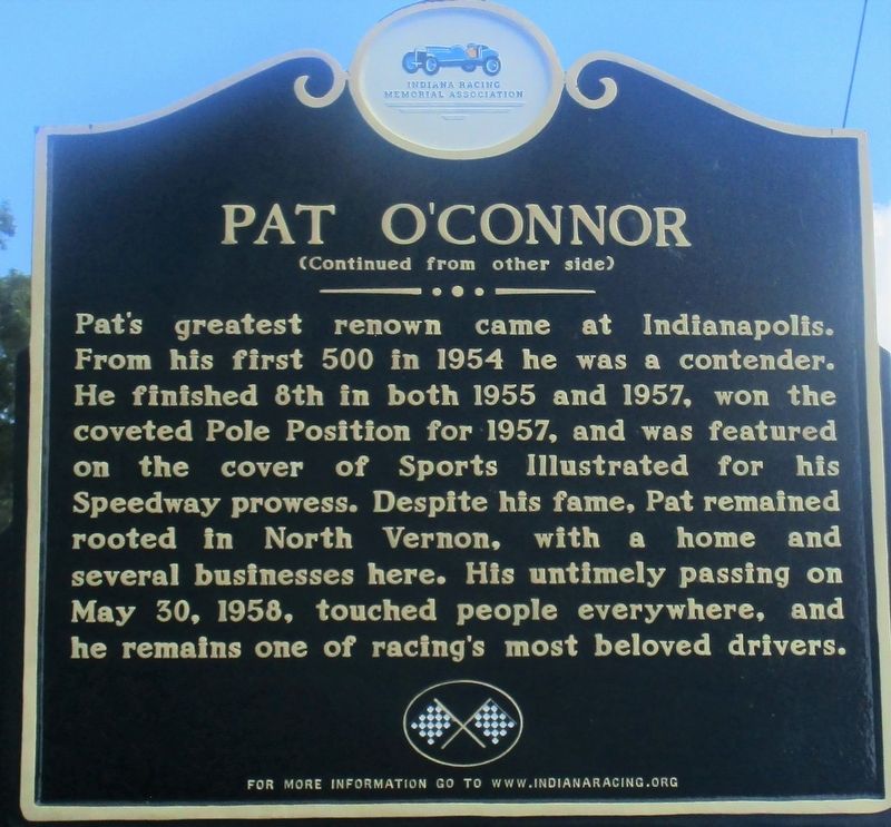 Pat O’Connor Marker image. Click for full size.
