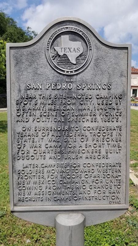 Old San Pedro Springs Marker image. Click for full size.