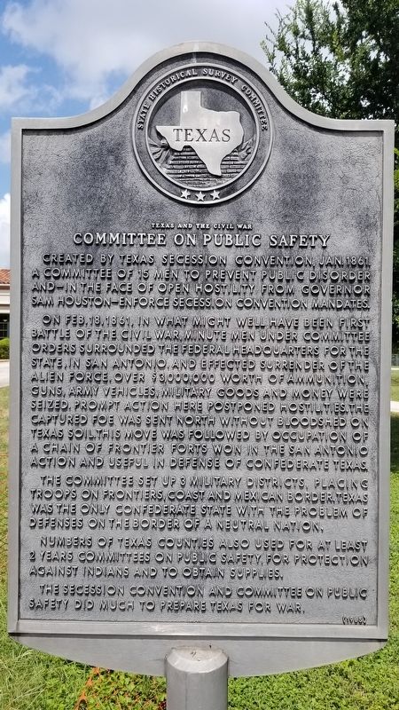 Committee on Public Safety Marker image. Click for full size.