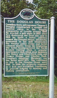 Thomas E. Douglas / The Douglas House Marker — side 2 image. Click for full size.