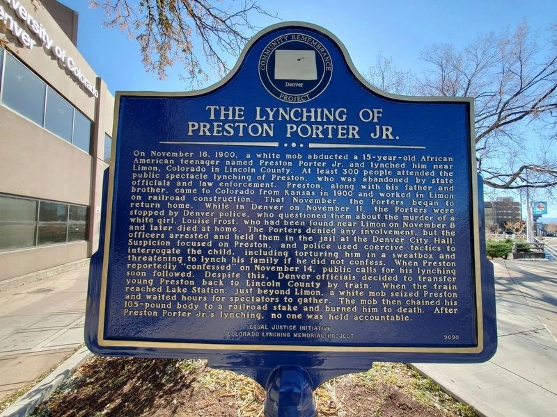 The Lynching of Preston Porter, Jr. Marker image. Click for full size.