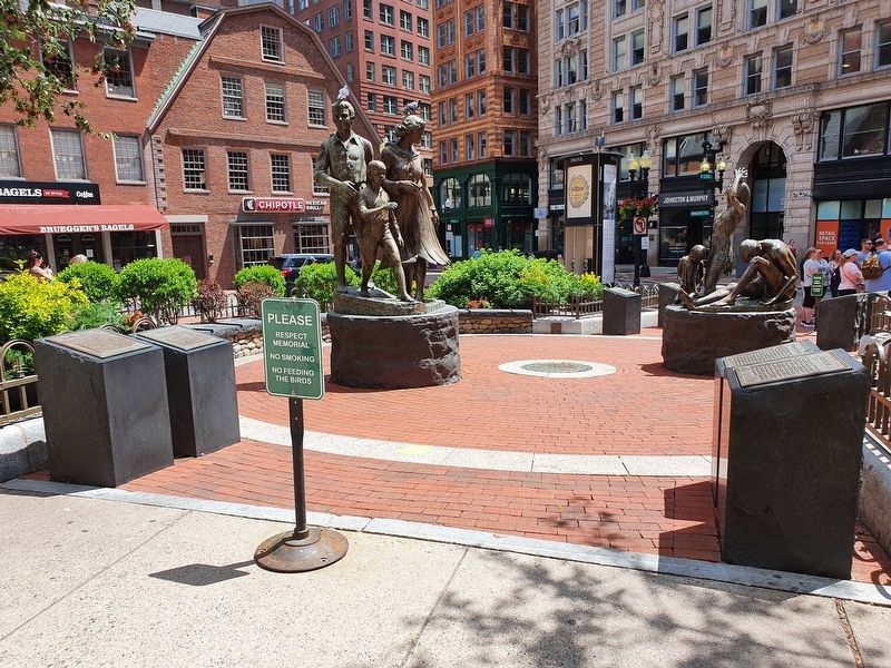 Boston Irish Famine Memorial image. Click for full size.