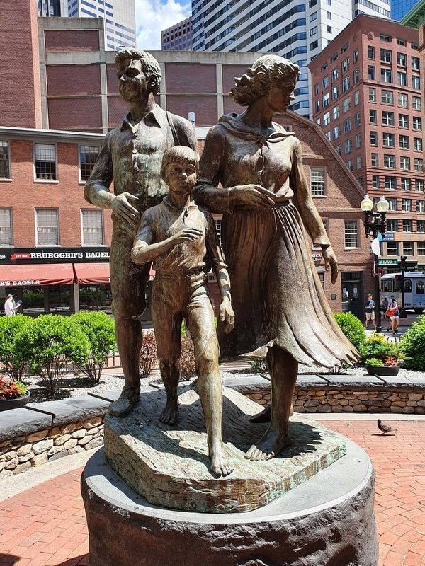 Boston Irish Famine Memorial Sculpture image. Click for full size.