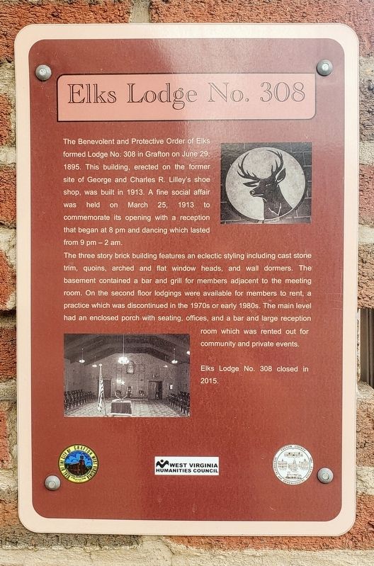 Elks Lodge No. 308 Marker image. Click for full size.