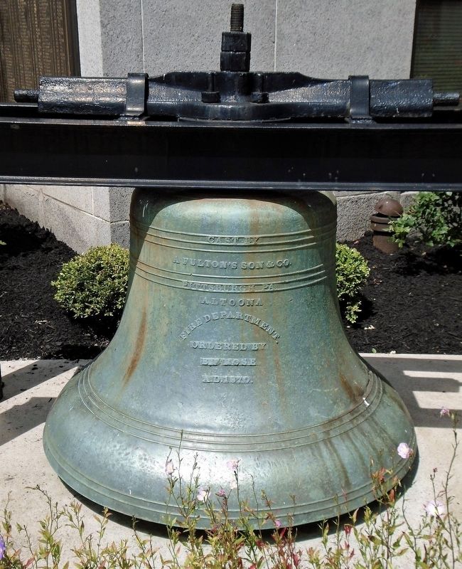 Altoona Volunteer Fire Department Bell image. Click for full size.