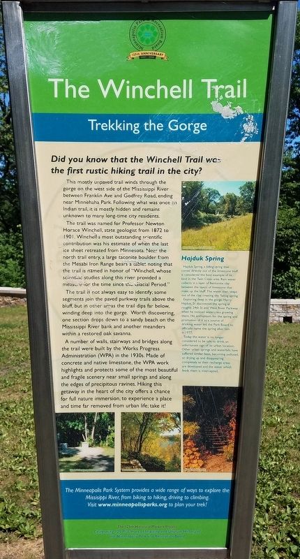 The Winchell Trail marker image. Click for full size.