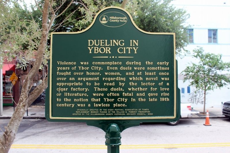 Dueling in Ybor City Marker image. Click for full size.
