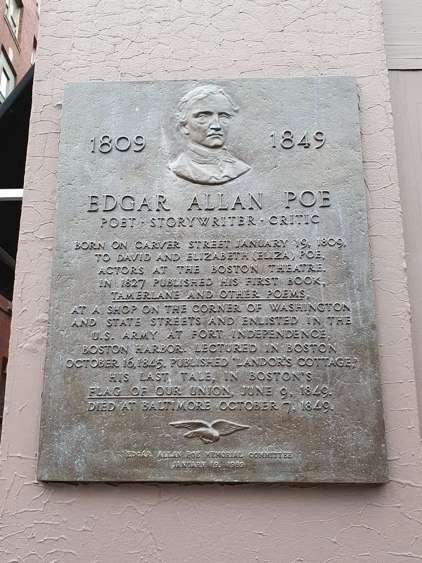 Edgar Allan Poe Marker image. Click for full size.