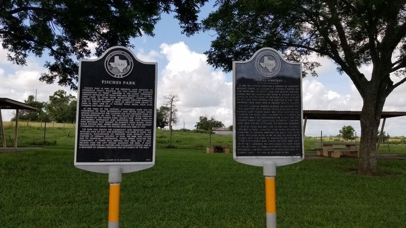 The Fisches Park Marker is the marker on the left of the two markers image. Click for full size.