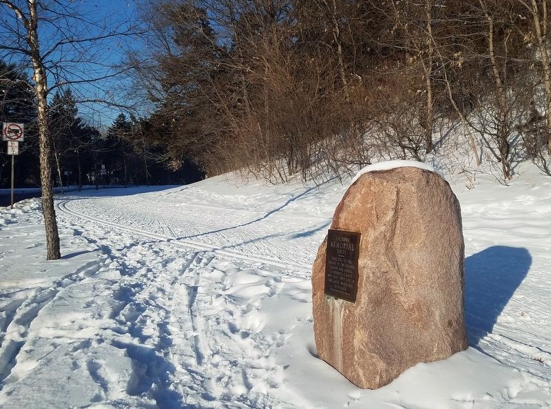 Marker beside Theodore Wirth Parkway image. Click for full size.