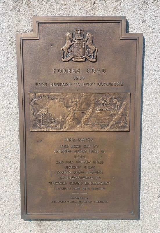 Forbes Road Marker. Click for full size. Forbes Road Marker image. Click for full size.
