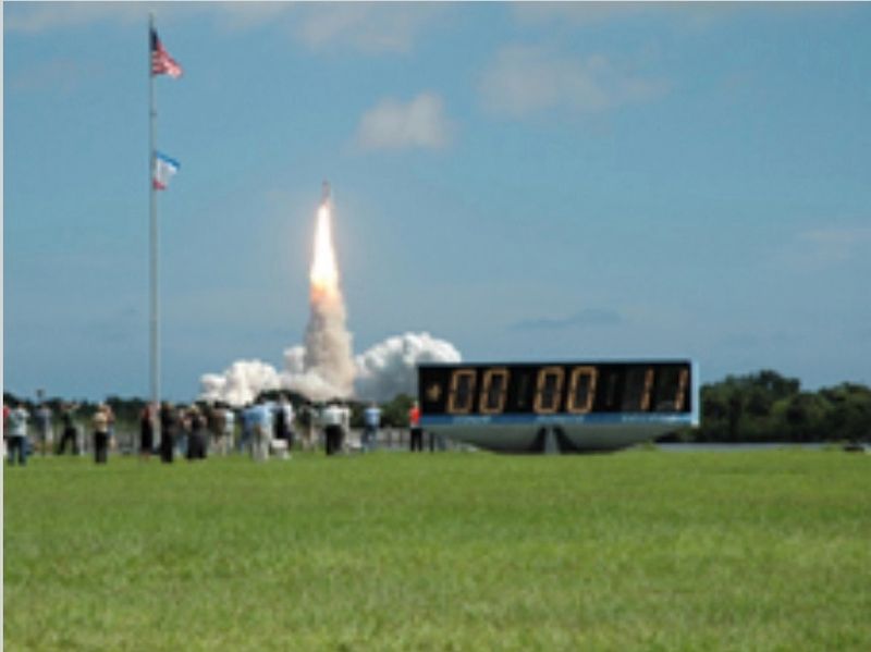 NASA Launch Clock image. Click for full size.