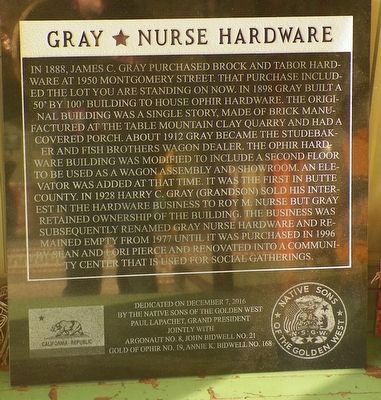 Gray Nurse Hardware Marker image. Click for full size.