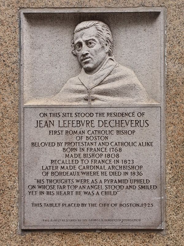 Jean Lefebvre Decheverus Marker image. Click for full size.
