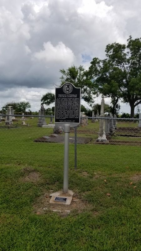Trinity Lutheran Church Cemetery and Marker image. Click for full size.