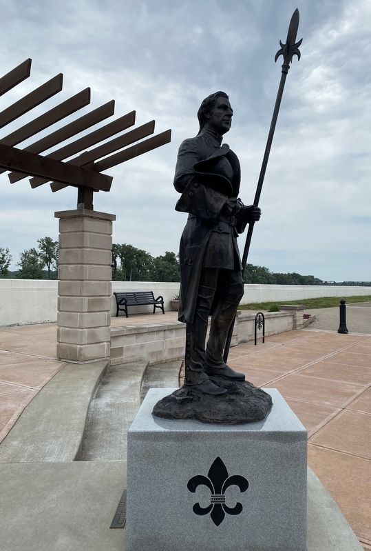 Side View of the Sieur De Vincennes Marker image. Click for full size.