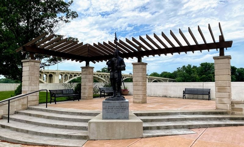 Sieur De Vincennes Marker and Park image. Click for full size.