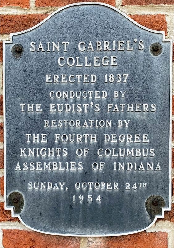 Nearby St. Gabriel's College Building Plaque image. Click for full size.