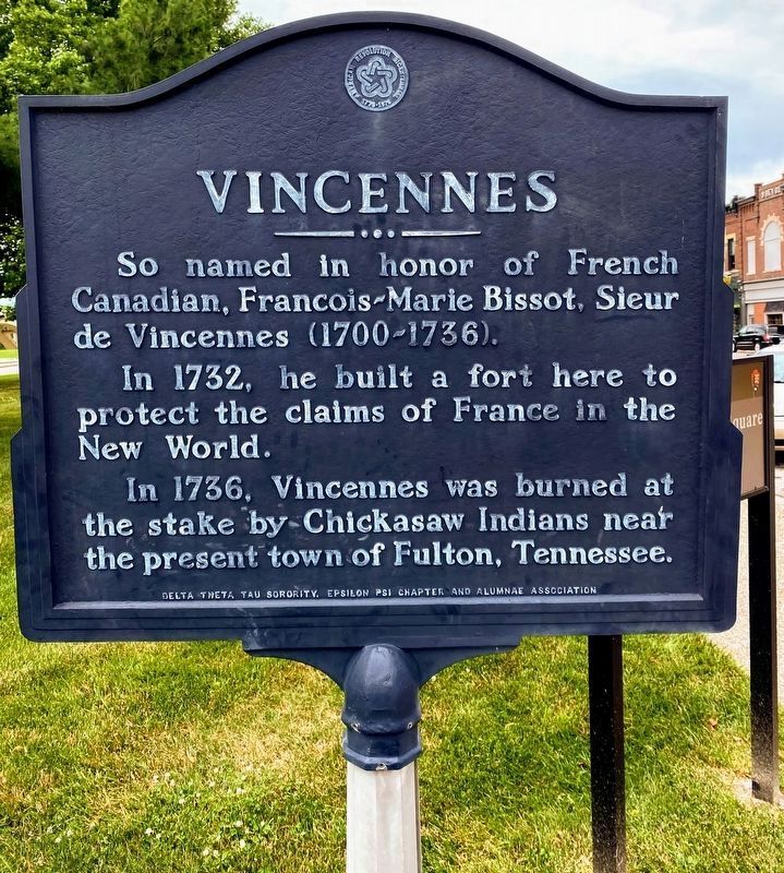 Vincennes Marker image. Click for full size.