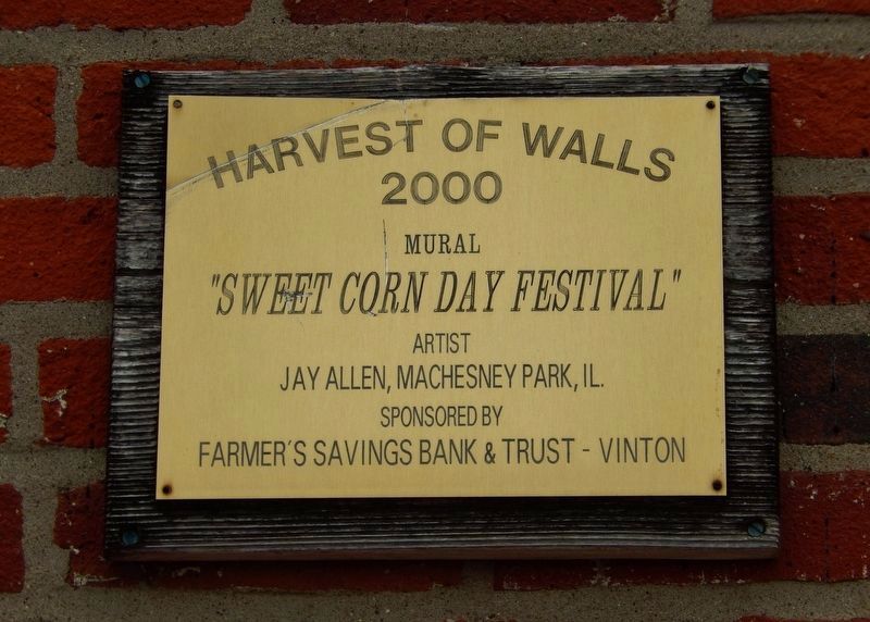 Sweet Corn Day Festival Mural Plaque image. Click for full size.