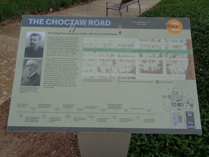 The Choctaw Road Marker. Click for full size. The Choctaw Road Marker image. Click for full size.