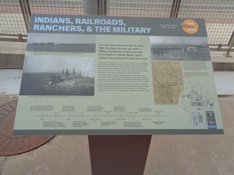 Indians, Railroads, Ranchers & the Military Marker image. Click for full size.